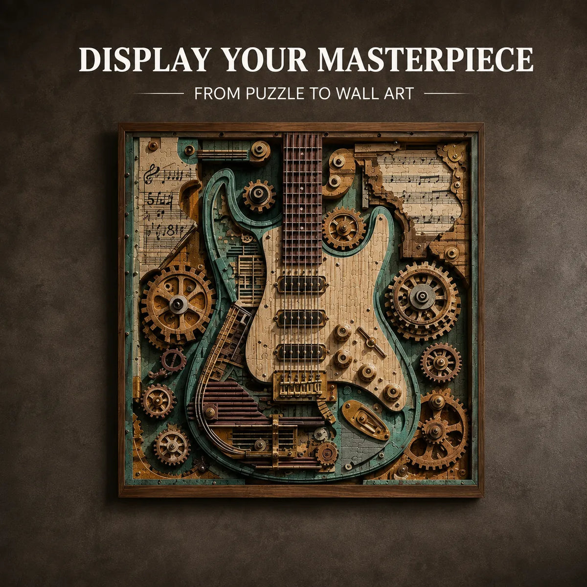🧩Creative Steampunk Guitar 3D Puzzle🎸