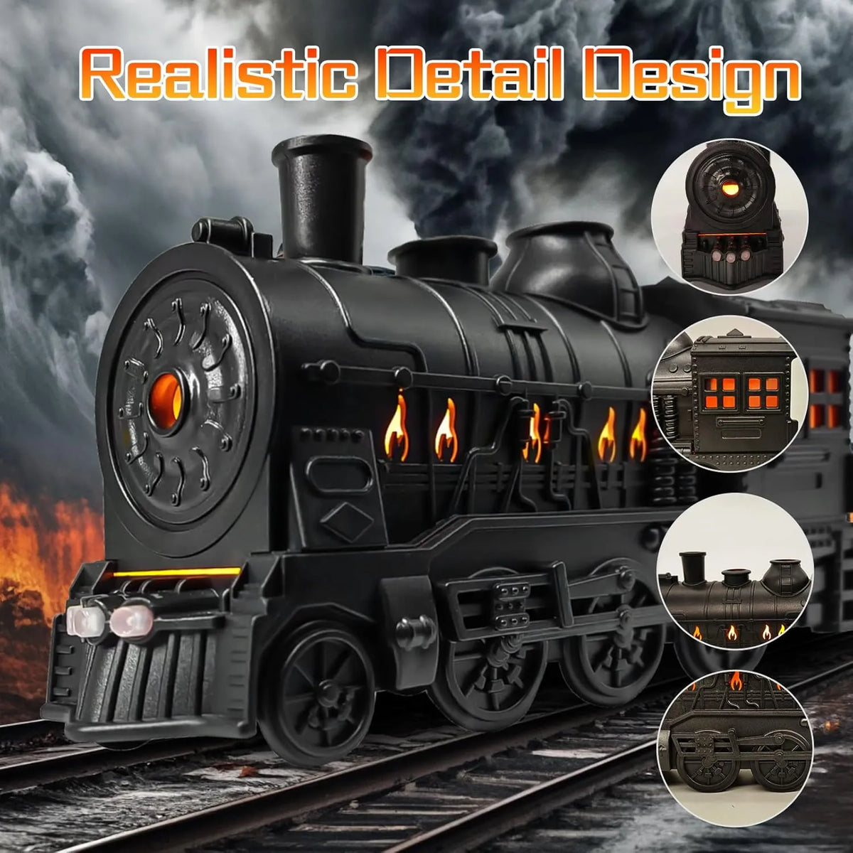🔥Hot Sale 46% OFF🚂Retro Train Essential Oil Diffuser Humidifier