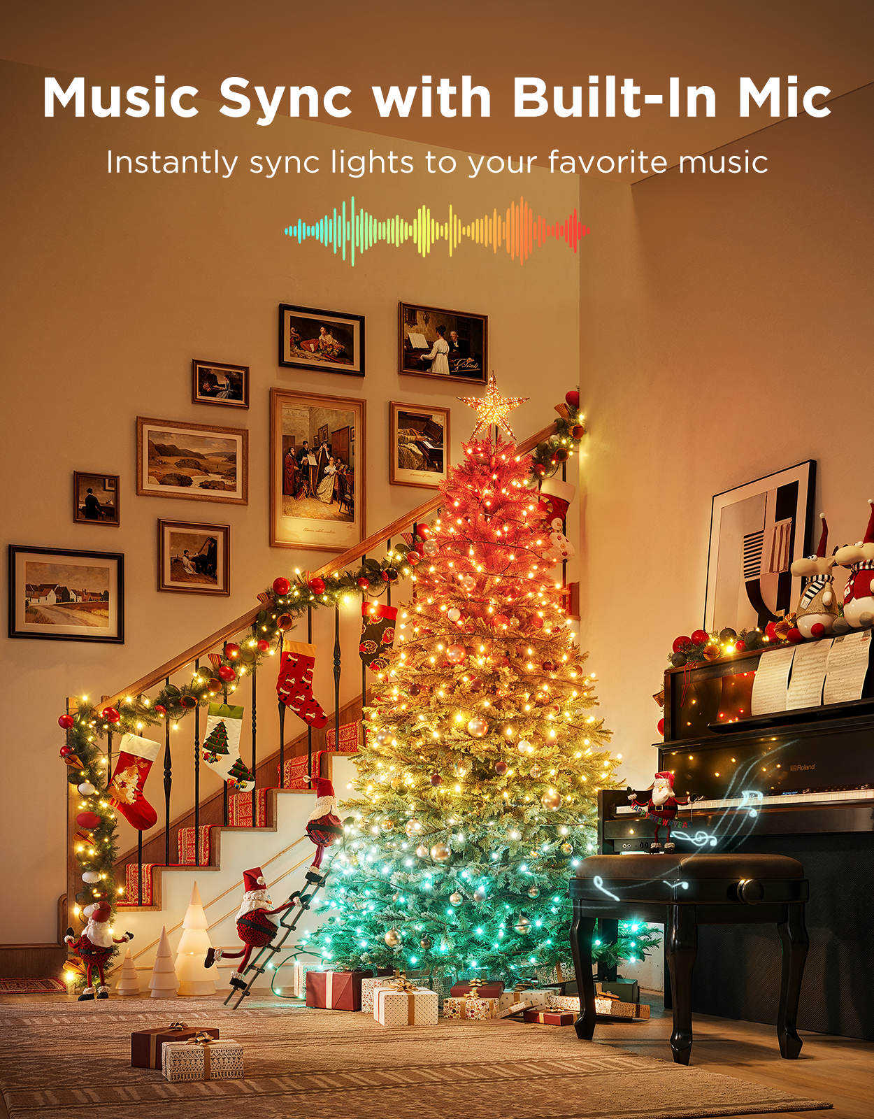 Refurbished Govee Christmas Sparkle String Lights