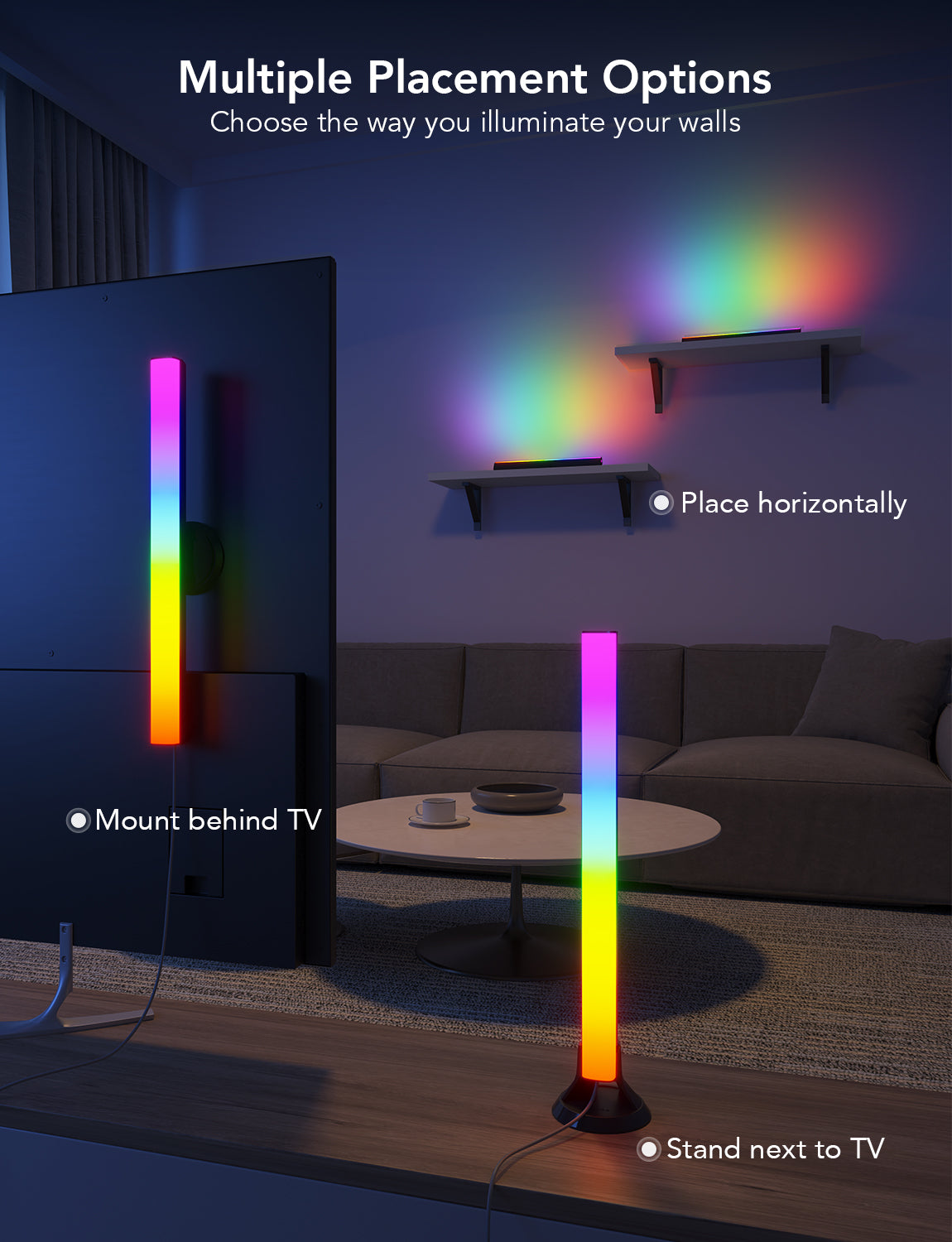 【Business Only】Govee RGBIC TV Light Bars for 45-70 inch TVs
