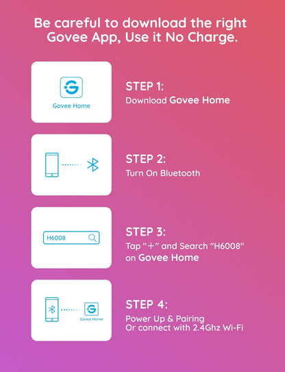 Govee A19 Smart LED Light Bulbs E26 800lm