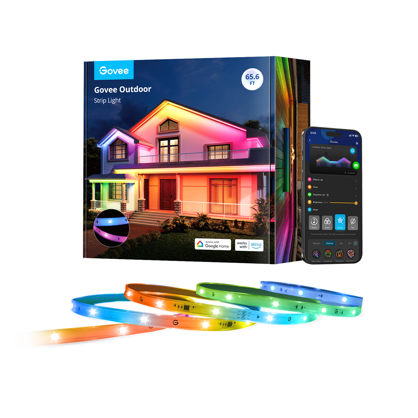[Business Only] Govee Wi-Fi RGBIC Outdoor Strip Lights