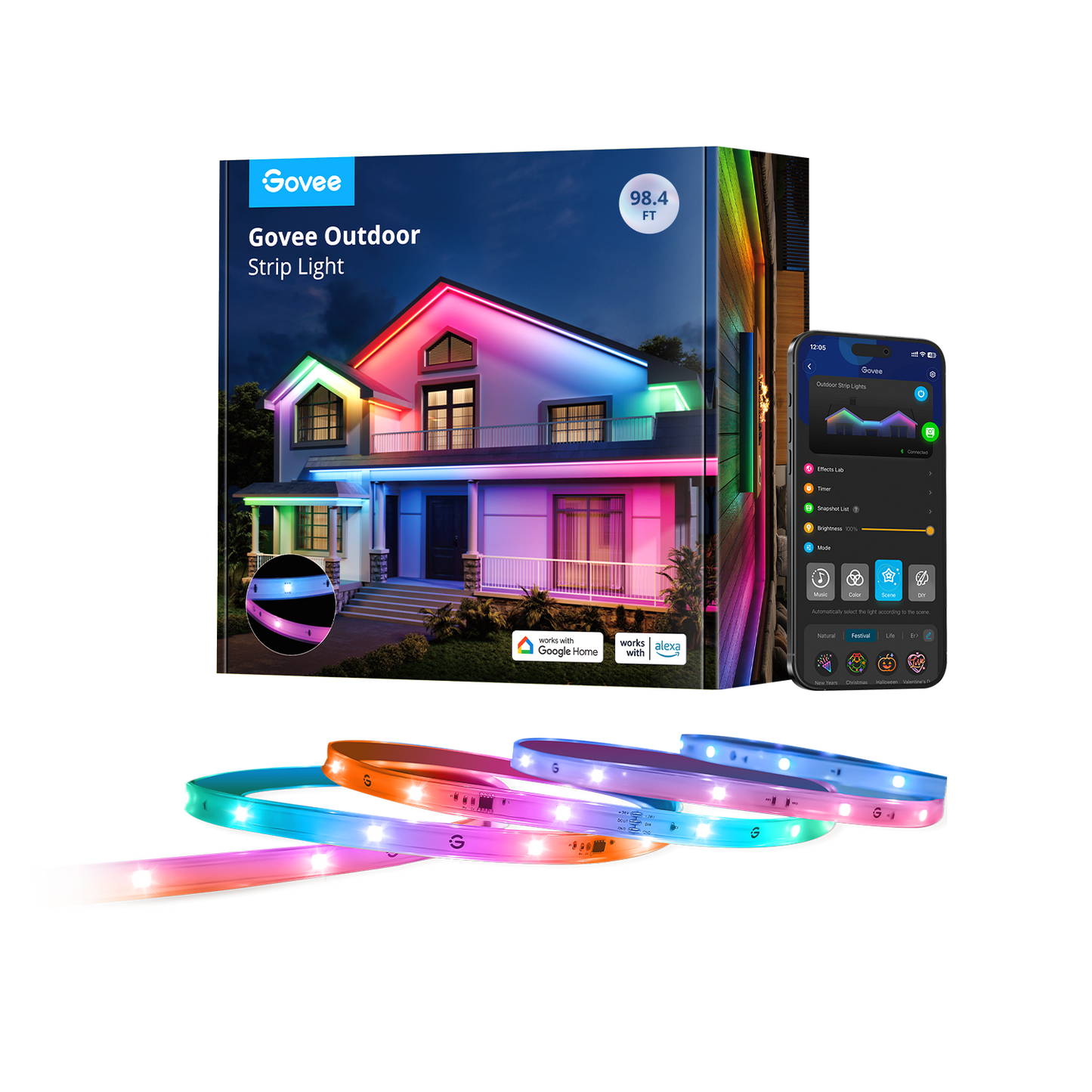 [Business Only] Govee Wi-Fi RGBIC Outdoor Strip Lights