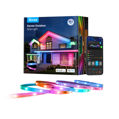Refurbished Govee Wi-Fi RGBIC Outdoor Strip Lights