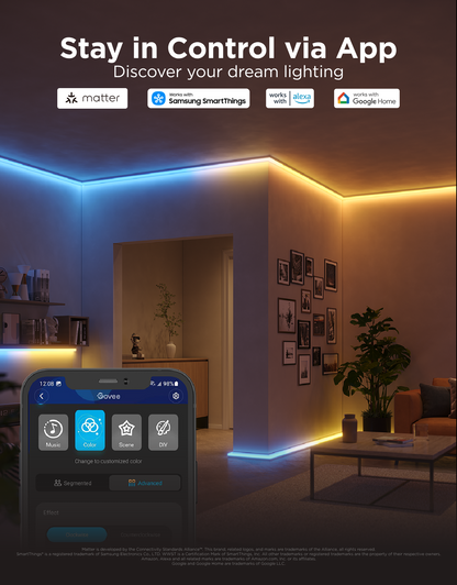 【Business Only】Govee RGBIC LED Strip Lights with Covers