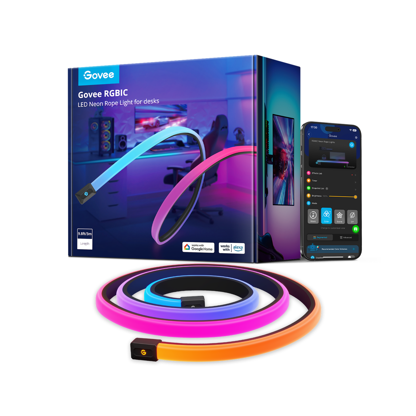 【Business Only】Govee RGBIC LED Neon Rope Lights for Desks