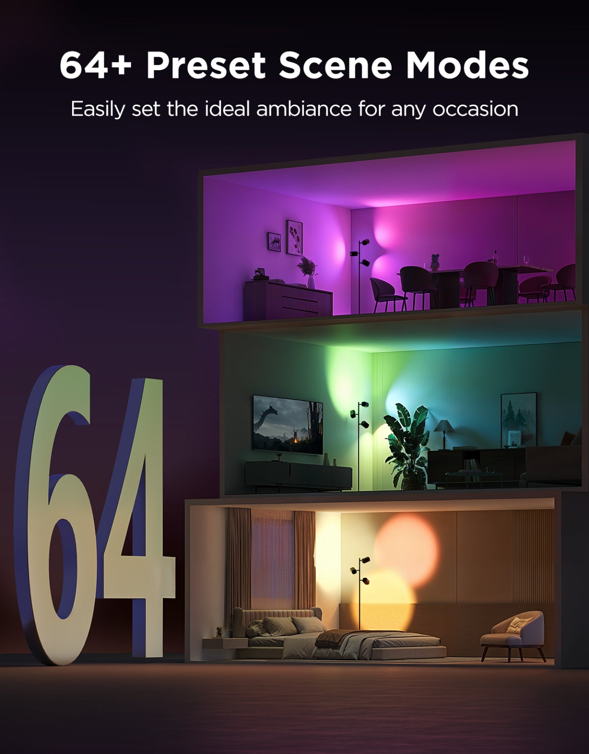 Refurbished Govee Tree Floor Lamp