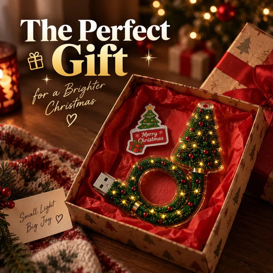 Magical Christmas Tree USB Projector Light – Festive Holiday Atmosphere Lamp