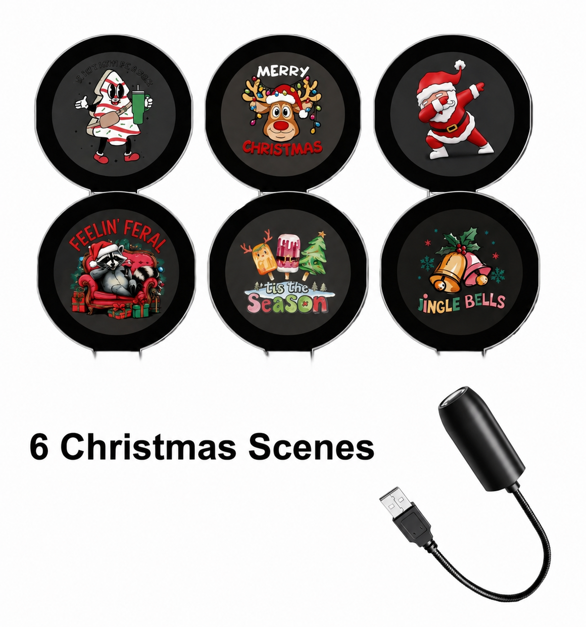 ✨HD Christmas Projector – 6 or 10 Festive Scenes(📦Buy 3 Free Shipping)