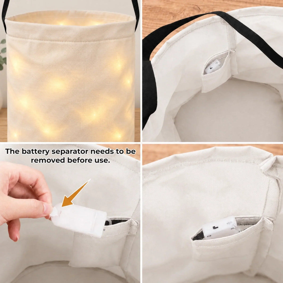 Custom LED Light Bucket Bag - Personalized Christmas Birthday Gifts For Mom, Dad, Brother, Sister - A Bag Full Of Magic