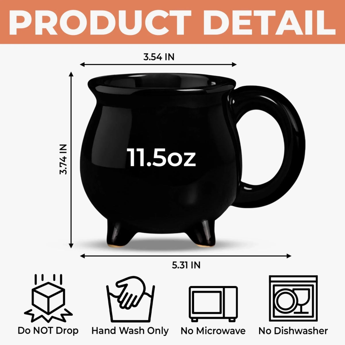 Custom Photo Witchy Cauldron Coffee Mug - Personalized Halloween Gifts For Witch, Wife, Daughter, Besties, Sisters, Granddaughter, Grandma, Mom, Yourself - Creep It Real, Witches
