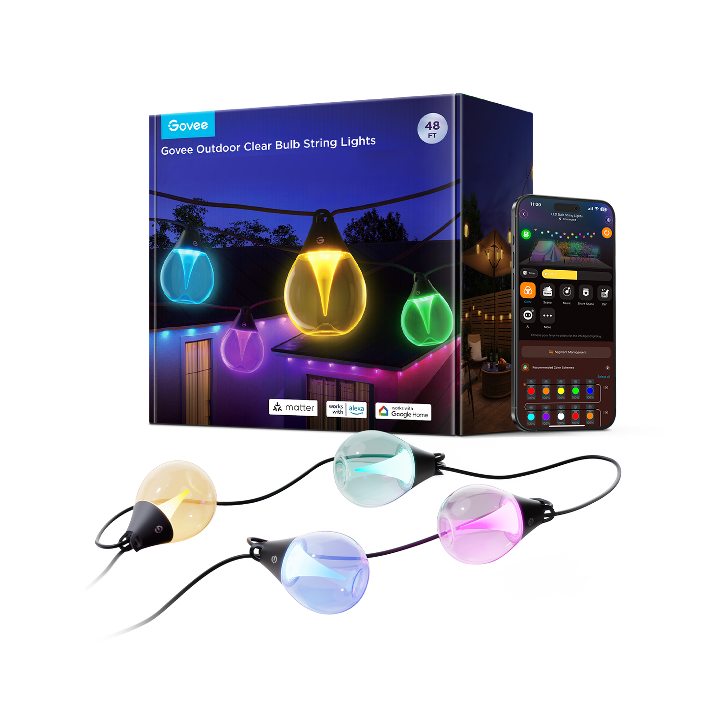 Govee Outdoor Clear Bulb String Lights