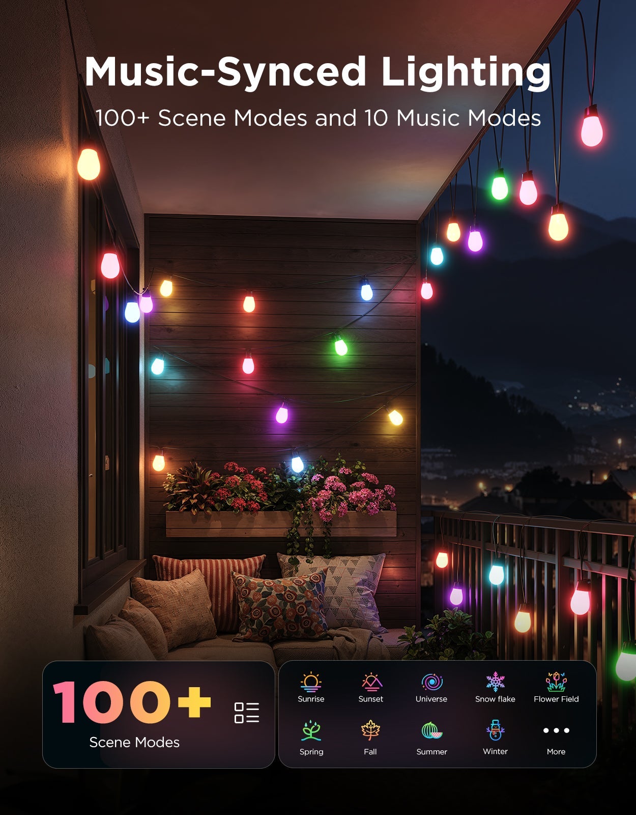 【Business Only】Govee Smart Outdoor S14 Bulb String Lights 2