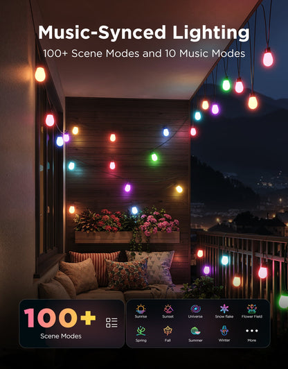 【Business Only】Govee Smart Outdoor S14 Bulb String Lights 2