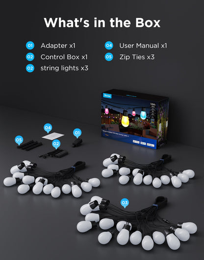 【Business Only】Govee Smart Outdoor S14 Bulb String Lights 2