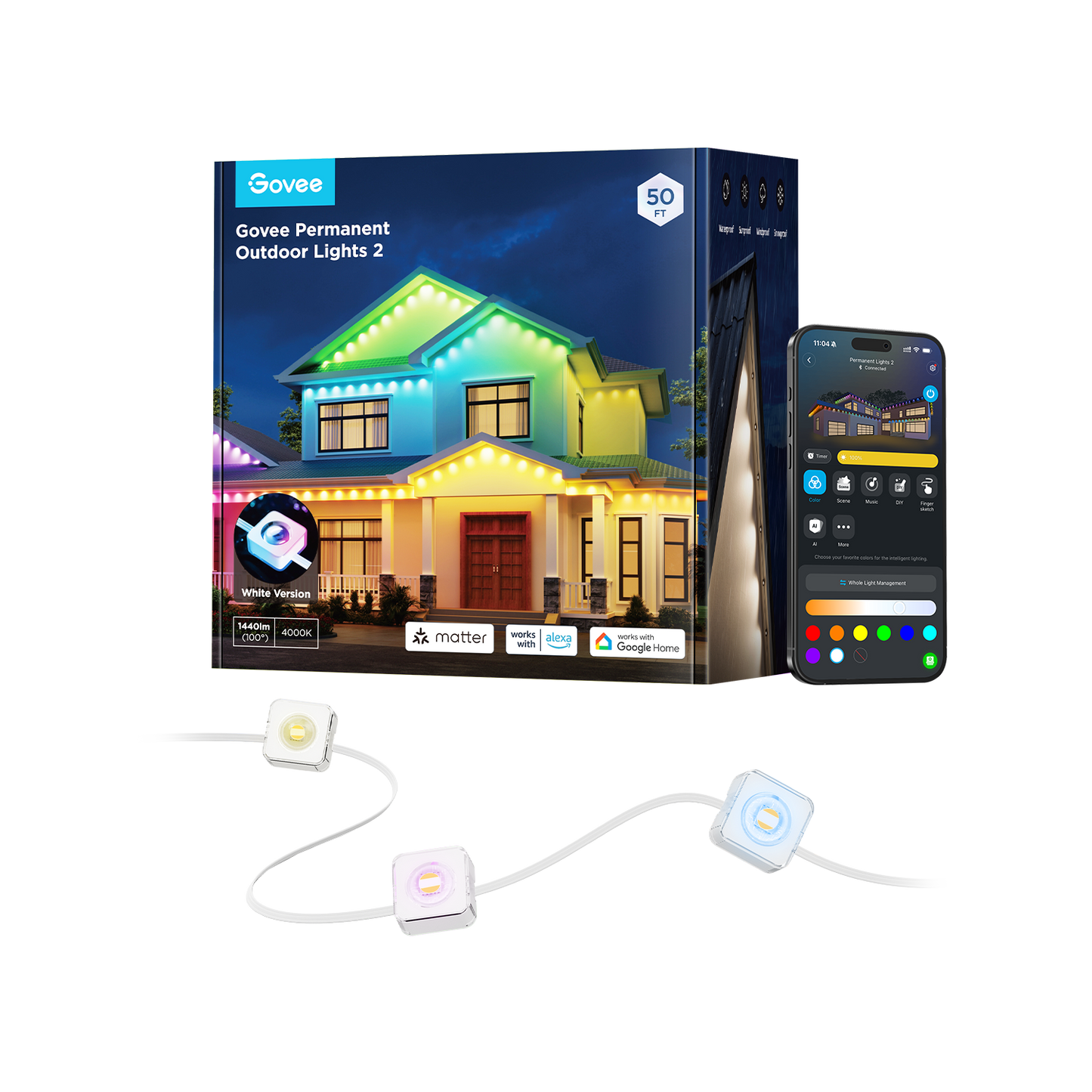 Refurbished Govee Permanent Outdoor Lights 2