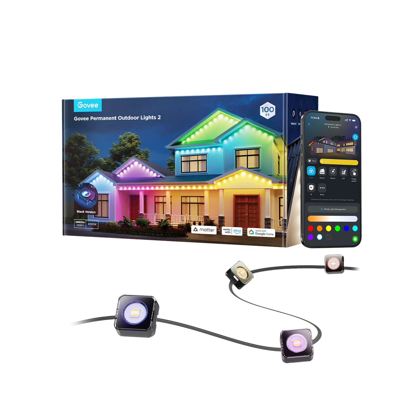 Refurbished Govee Permanent Outdoor Lights 2