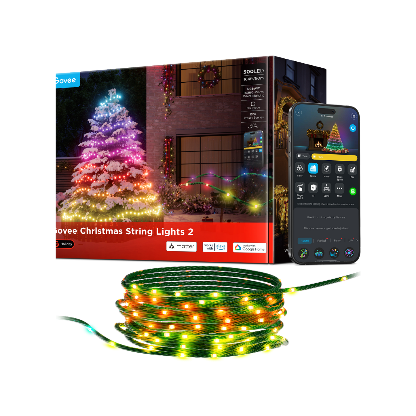 [super sale] Govee Christmas String Lights 2