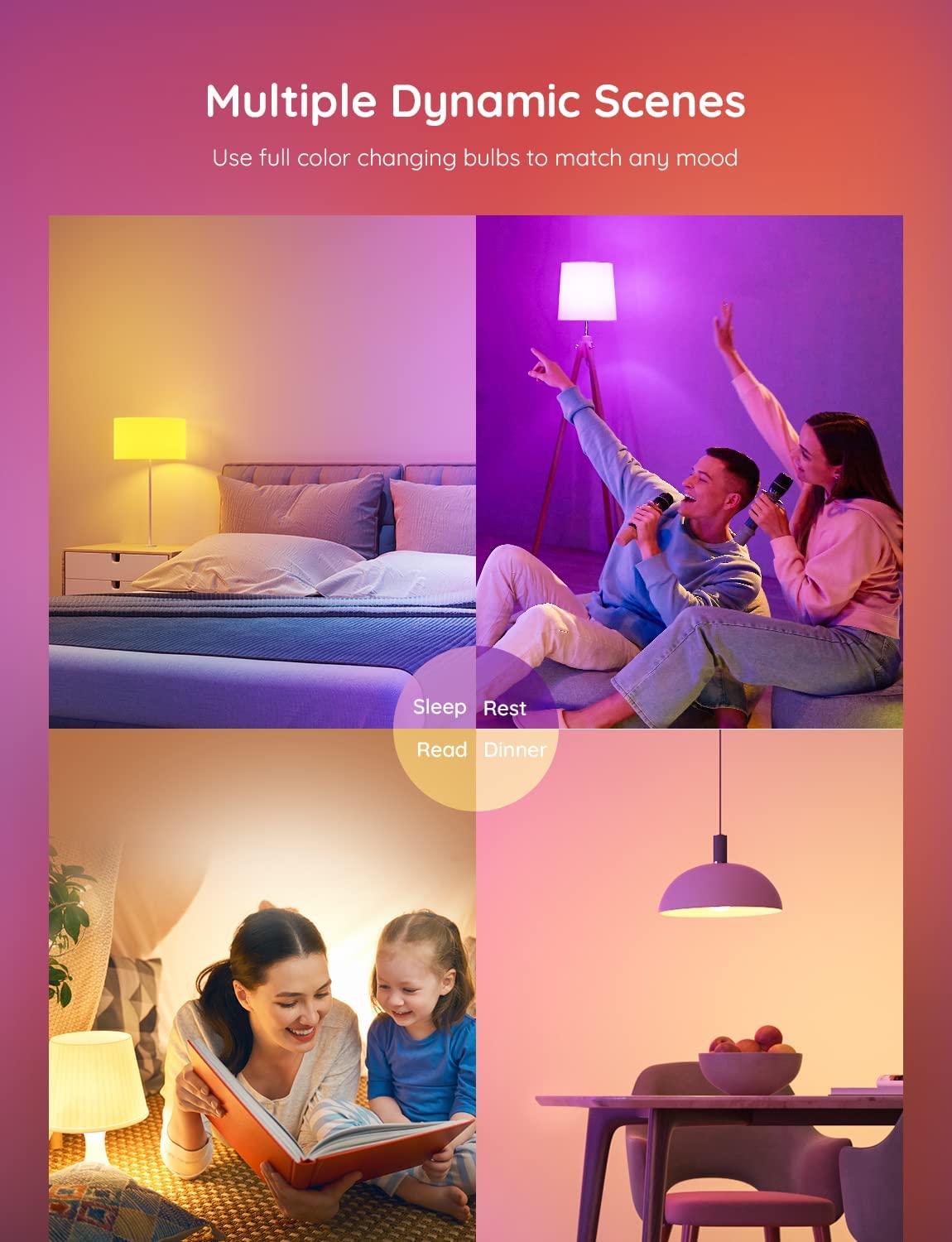 【Business Only】Govee A19 Smart LED Light Bulbs E26 800lm