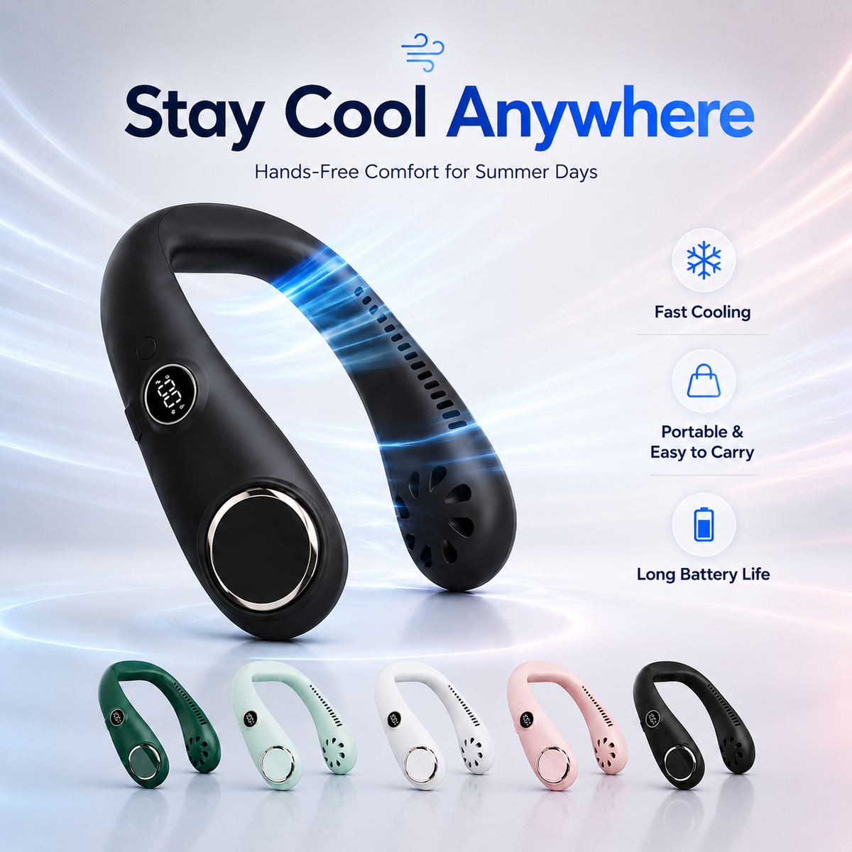 🔥Today's Special Offer - 50% OFF 🍃New Portable Neck Fan