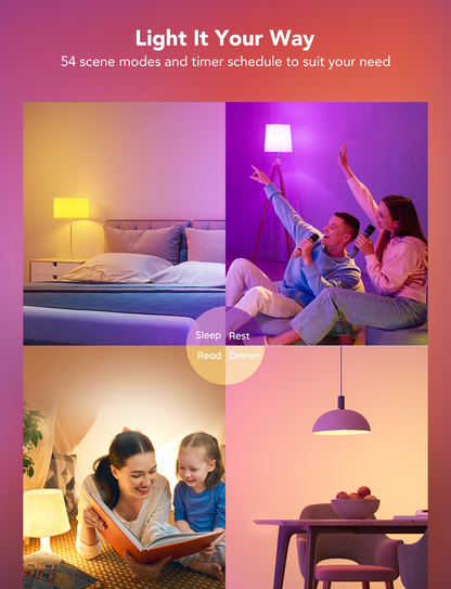 Govee BR30 Smart RGBWW Bulbs E26 1200lm