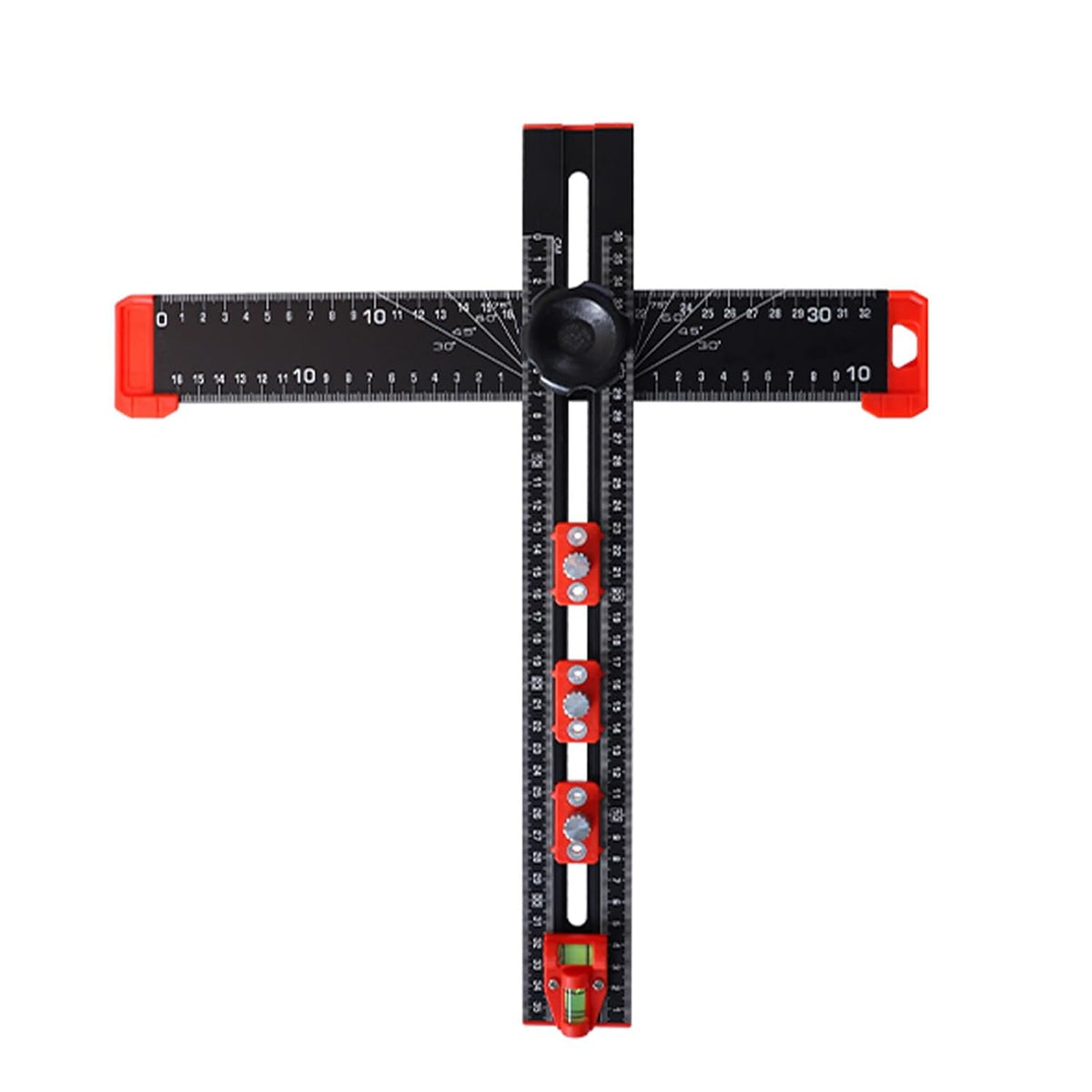 Adjustable 2 in 1 Drilling Positioning Ruler
