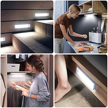 4-Pack Rechargeable LED Motion Sensor Lights