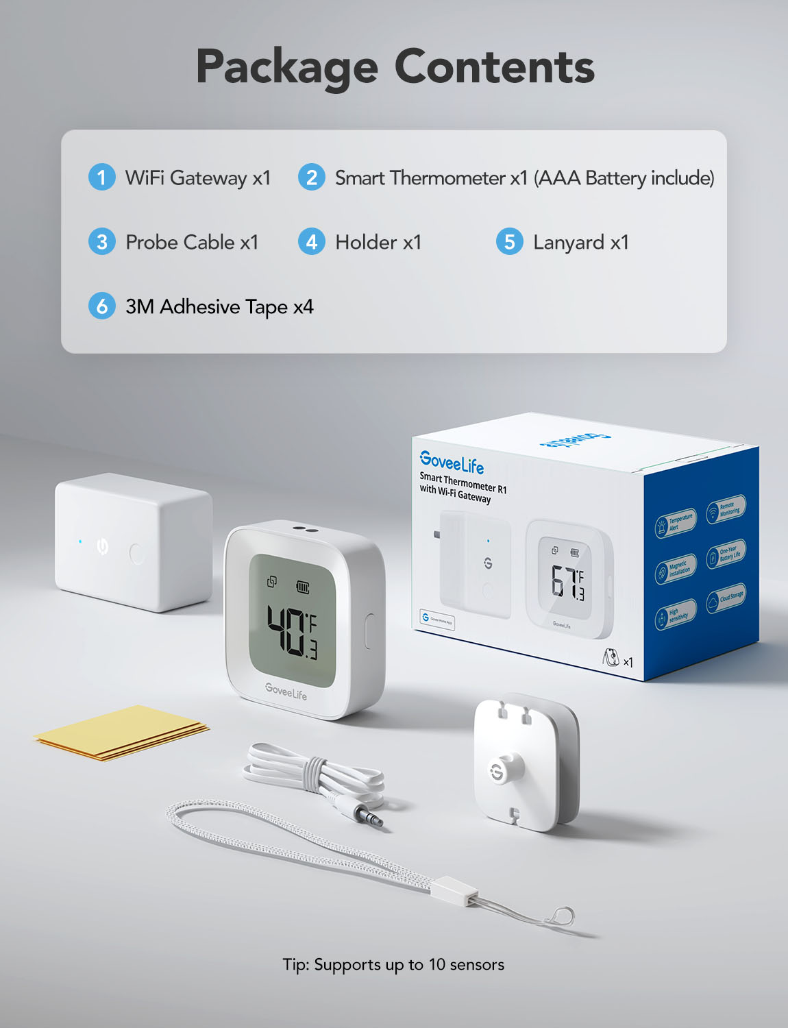 Refurbished GoveeLife Smart Thermometer R1