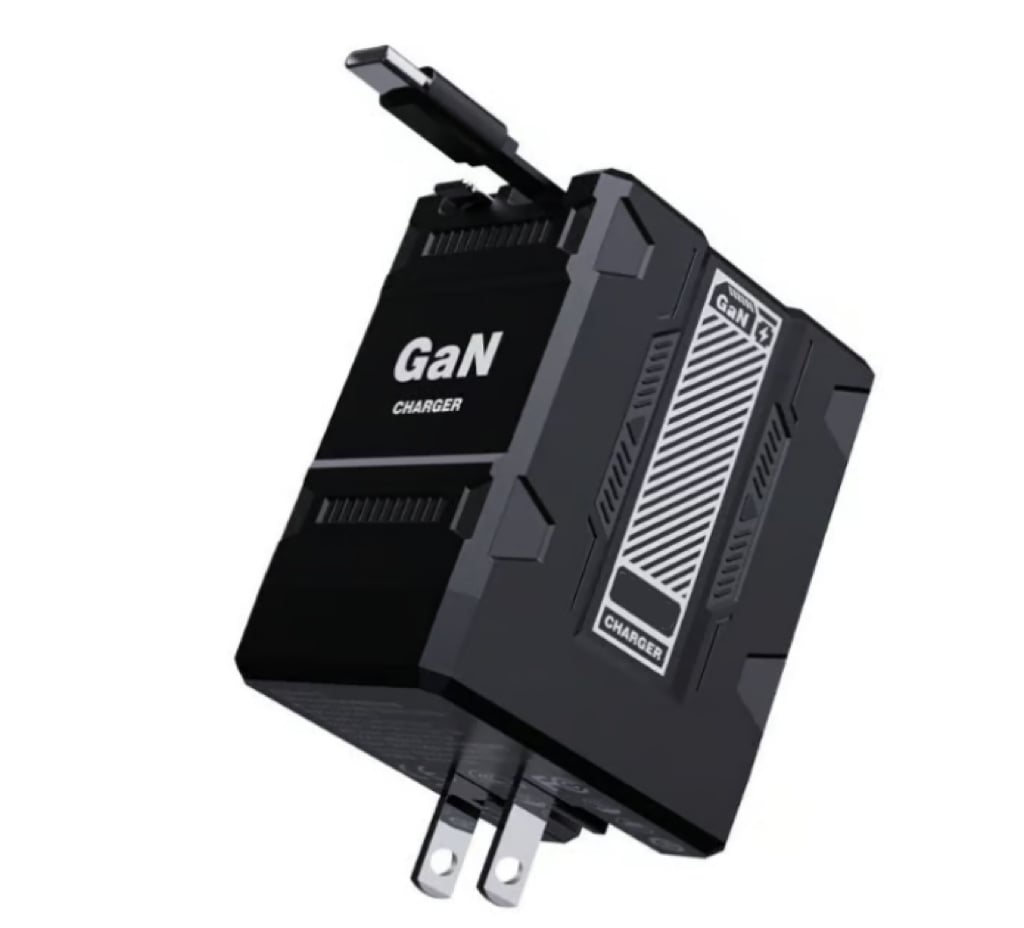 2-in-1 GaN Tryzovira 3.0  Charger with Retractable Cables