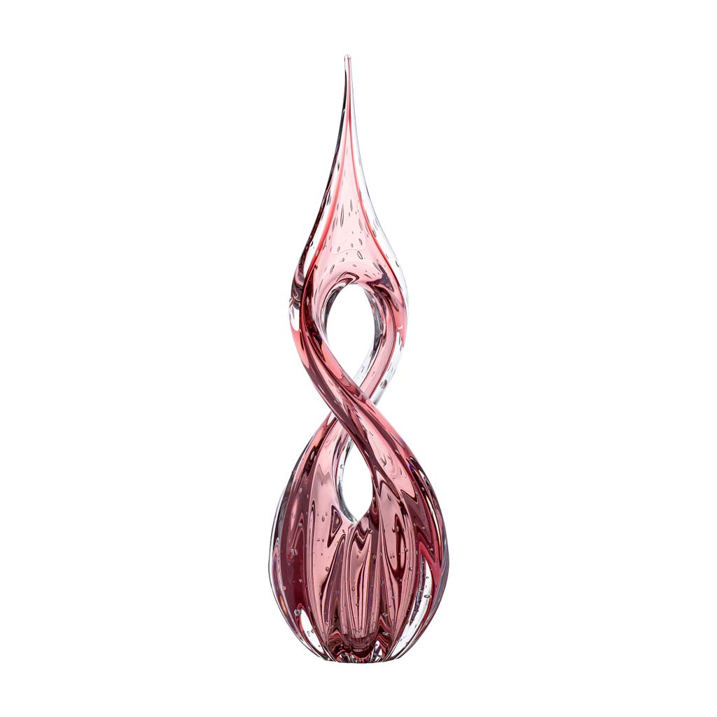 Eight Murano Crystal Sculpture – Vintage Rosé — Murano Glass Decor