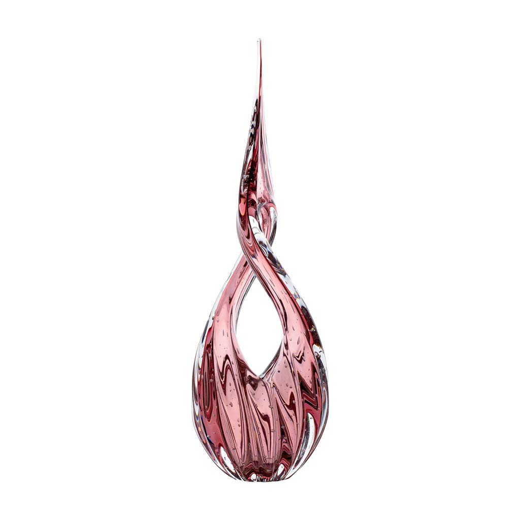 Eight Murano Crystal Sculpture – Vintage Rosé