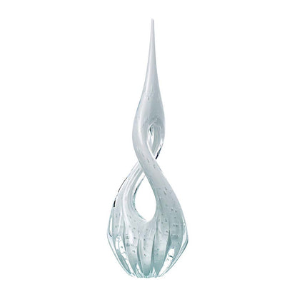 Eight Murano Crystal Sculpture – White