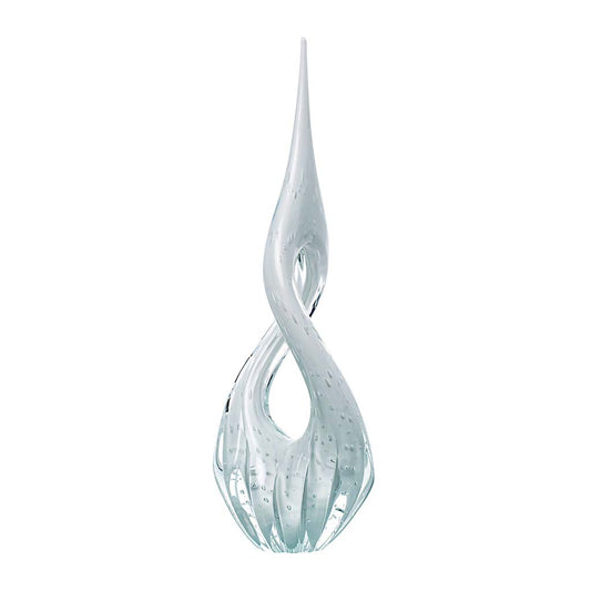 Eight Murano Crystal Sculpture – White