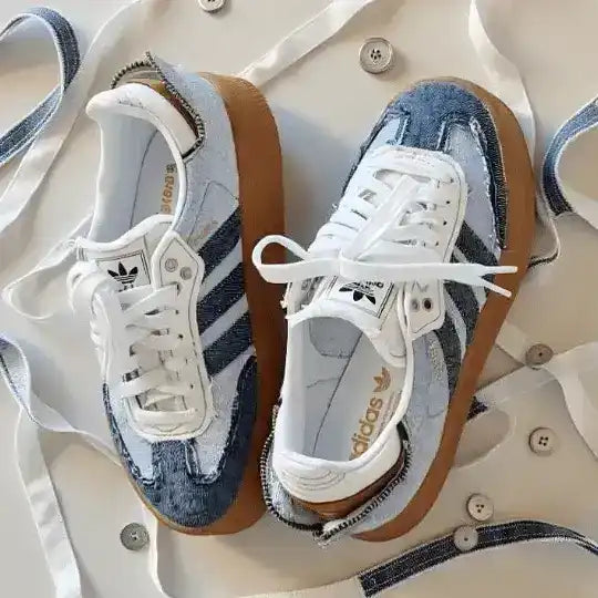 Adidas Samba Silver Metallic Cracked Leather (Special Edition)