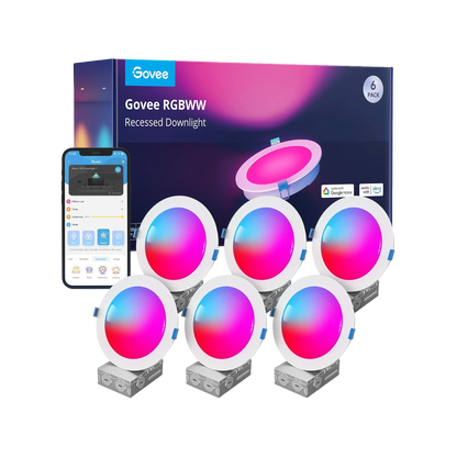 【Business Only】Govee 6-Inch Smart RGBWW Recessed Lights