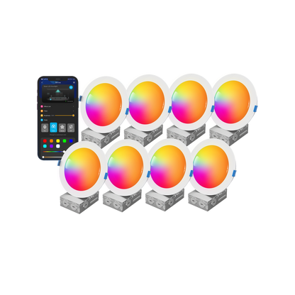 Govee 6-Inch Smart RGBWW Recessed Lights