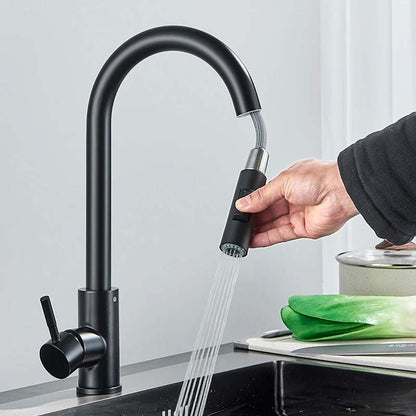 Gourmet Kitchen Faucet – Slim Black Fosco
