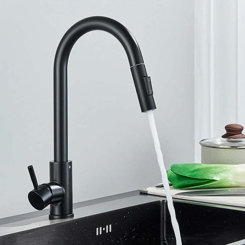 Gourmet Kitchen Faucet – Slim Black Fosco