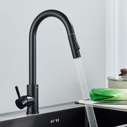 Gourmet Kitchen Faucet – Slim Black Fosco