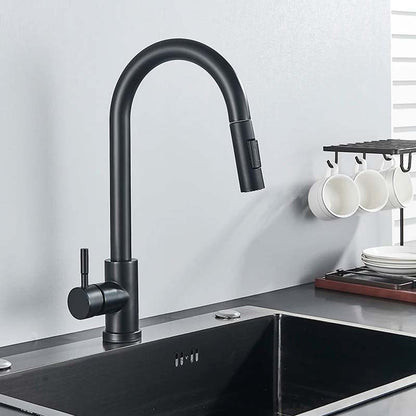 Gourmet Kitchen Faucet – Slim Black Fosco