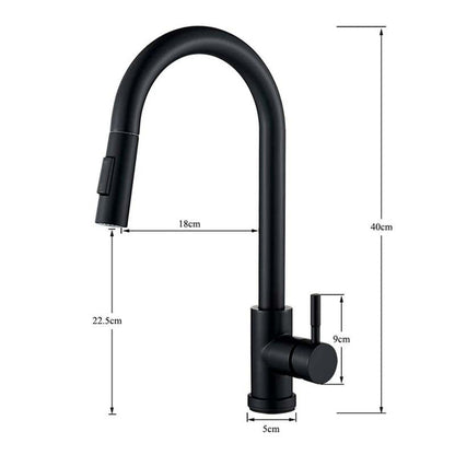 Gourmet Kitchen Faucet – Slim Brushed Nickel