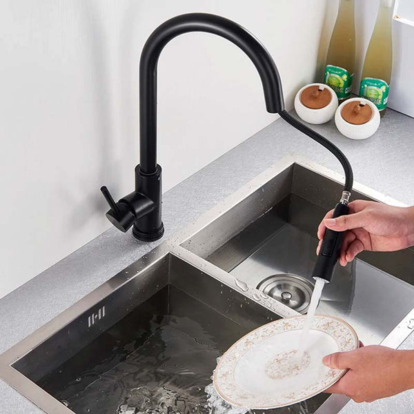 Gourmet Kitchen Faucet – Slim Black Fosco