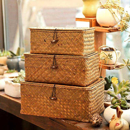 Rectangular Woven Storage Basket