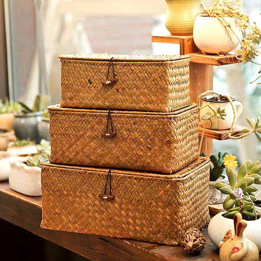 Rectangular Woven Storage Basket