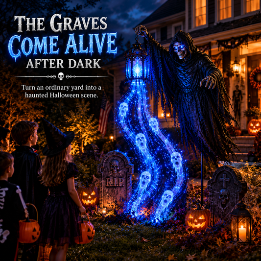 🎃 Soul Harvester Animated Garden Light | Spooky Halloween Yard Decor