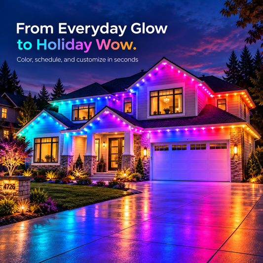 🎅Early Christmas 49% OFF - Smart Rainbow LED Permanent Outdoor Light - Smartlight 🎁🎄