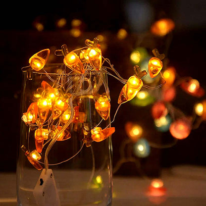 Easter String Lights – Bunny & Carrot