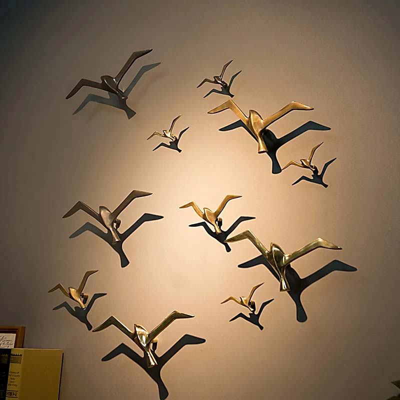 Seagulls Metal Wall Sculpture