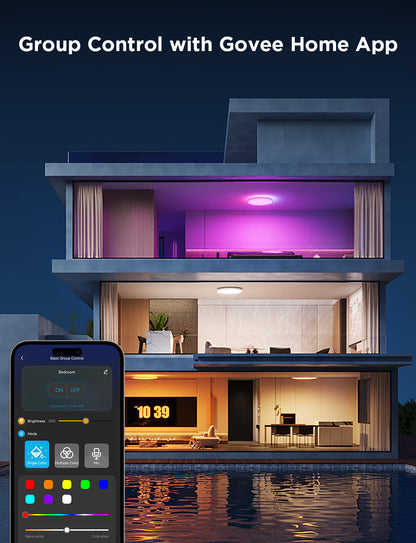 【Business Only】Govee 12-Inch RGBWW + RGBIC Smart Ceiling Light