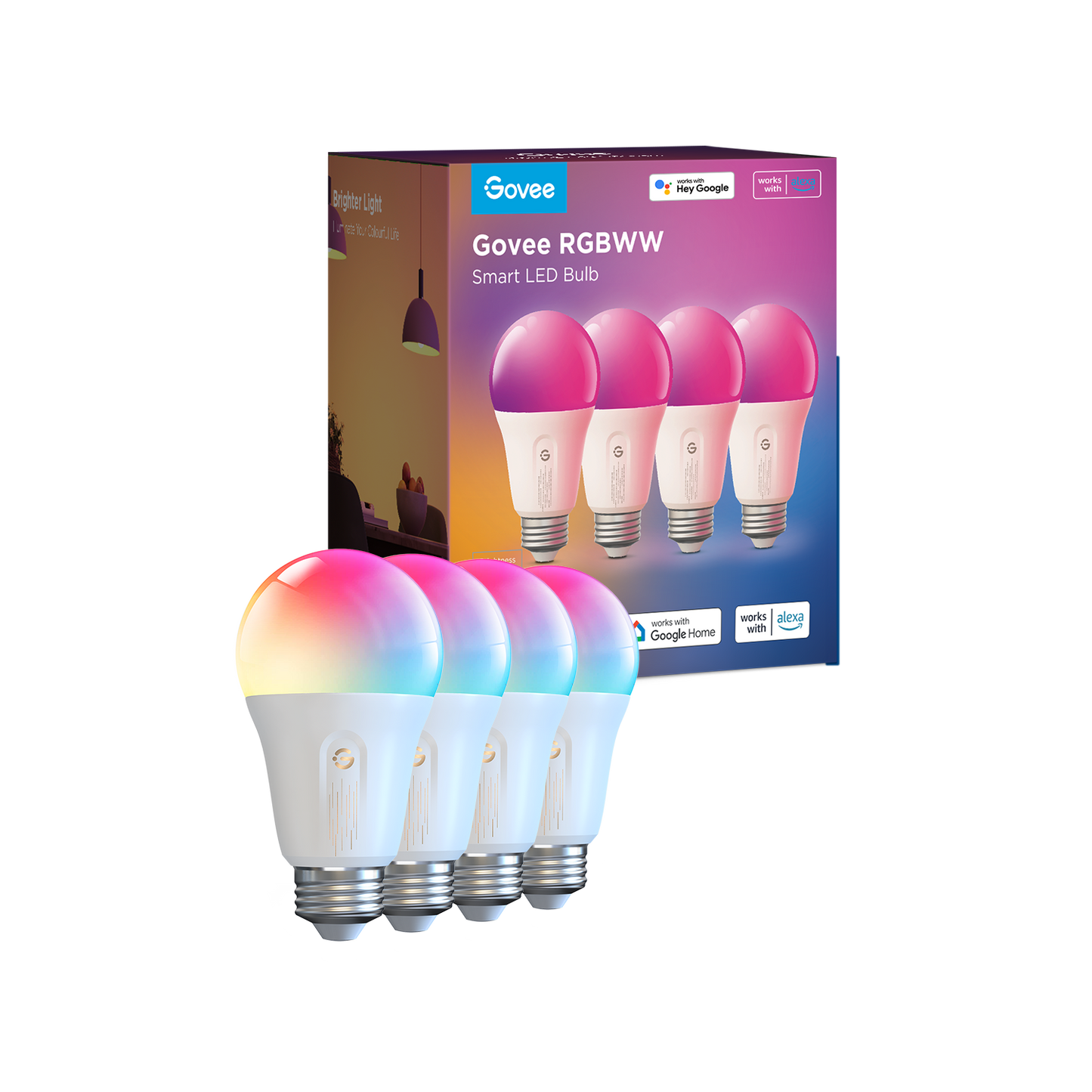 【Business Only】Govee A19 Smart RGBWW Bulbs E26 1200lm